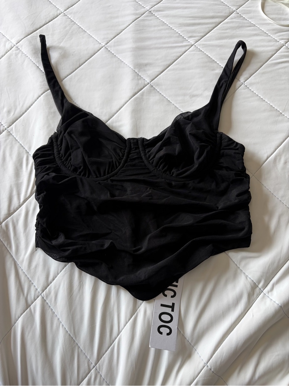 NWT TIC TOC Womens Corset Top Size S